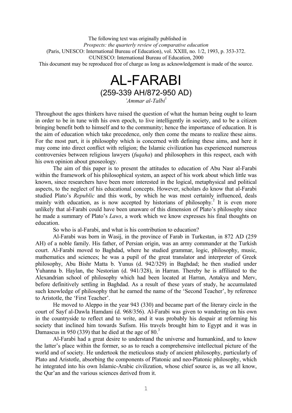 Al- Farabi